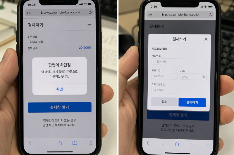 아이폰 사파리 팝업 차단 허용 및 해제 설정 방법 간단