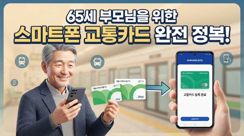 서울시 어르신 교통카드 발급부터 삼성페이 등록까지, 65세 부모님께 알려드리고 싶은 실전 ....