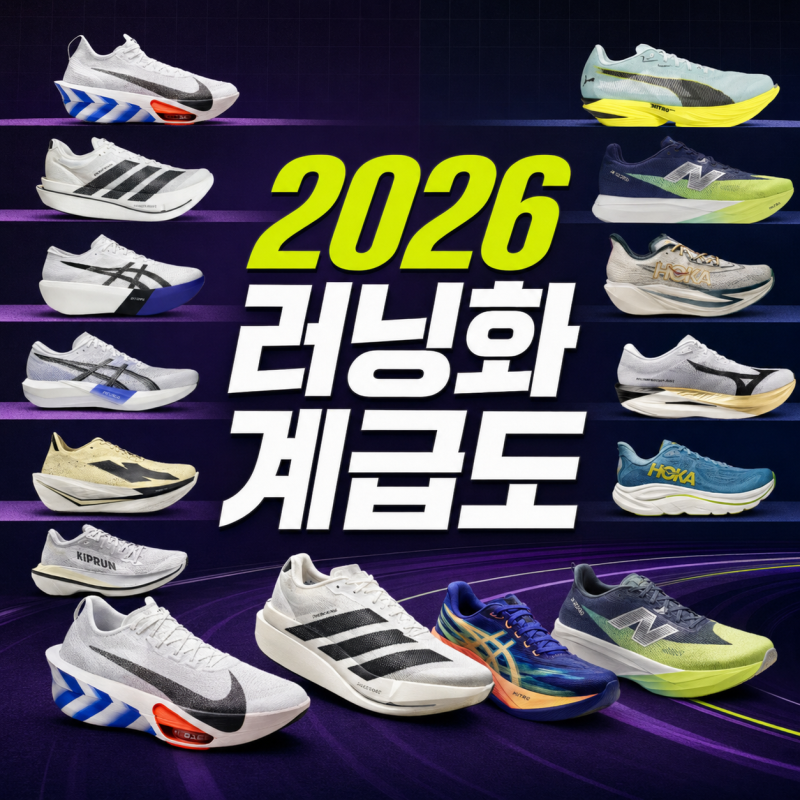 러닝화 계급도, 8개 브랜드 용도별 추천 총정리 (러닝 초보)