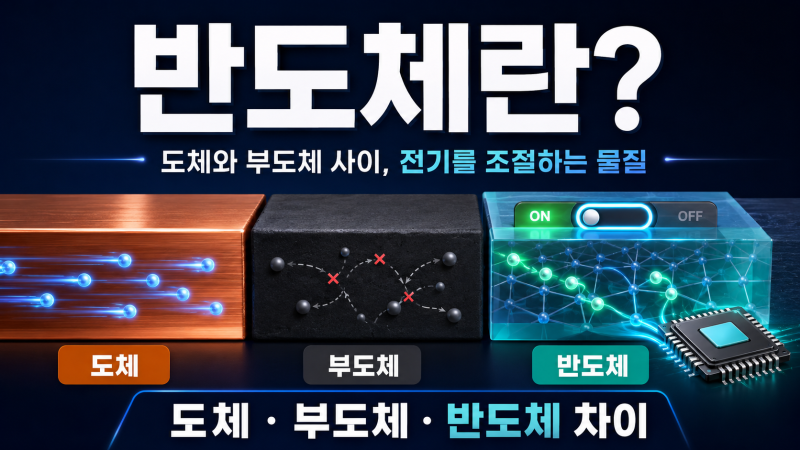 반도체란 무엇일까? 도체·부도체와 차이부터 쉽게 이해하기