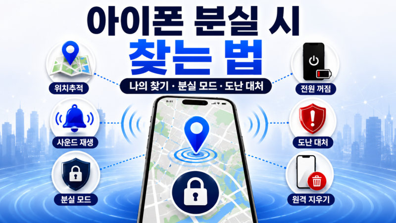 아이폰 분실 시 찾는 법｜나의 찾기·위치추적·전원 꺼짐·도난 대처 총정리