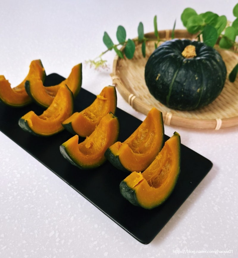 미니 단호박 찌는법 찜기 시간 제철 단호박찜 다이어트 간식