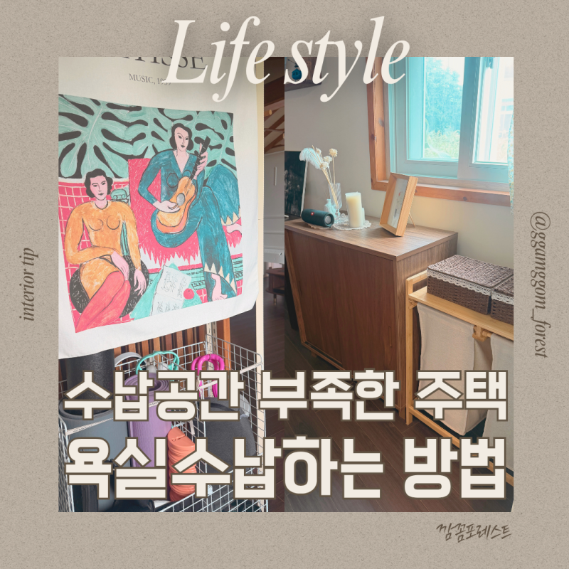 수납공간 부족한 시골 주택 욕실 세탁용품 예쁘게 정리하는 방법 총정리