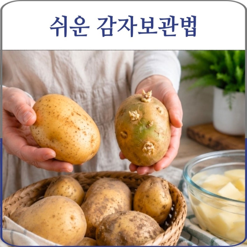 감자보관법 총정리, 싹 나지 않고 오래 두는 보관 노하우
