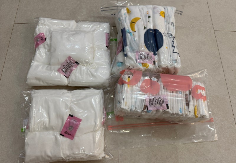[출산준비] 아기 신생아 가제손수건 밤부손수건 천기저귀 손수건 빨래 세탁 방법 손수건 보....