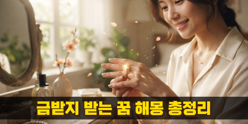금반지 받는 꿈 해몽 재물운 가득한 길몽 풀이해봐요