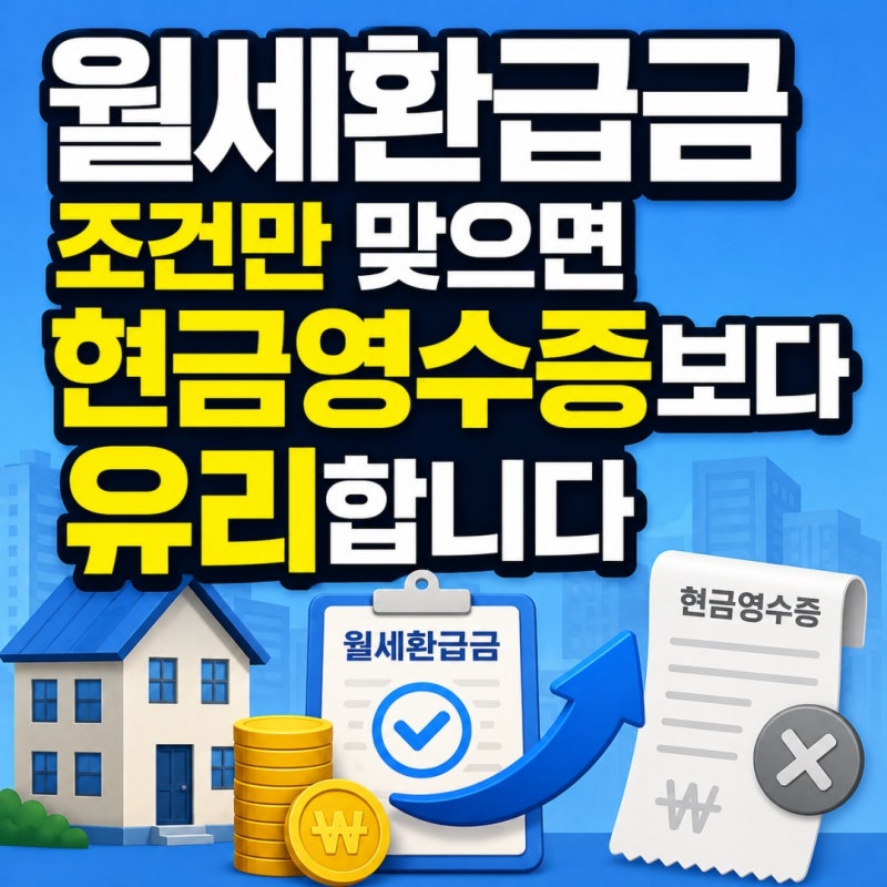 월세환급금 신청 - 조건에 맞으면 현금영수증보다 유리합니다