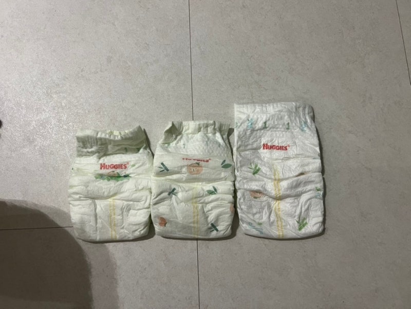 하기스 신생아 기저귀 1단계 2단계 3단계 크기 길이 비교