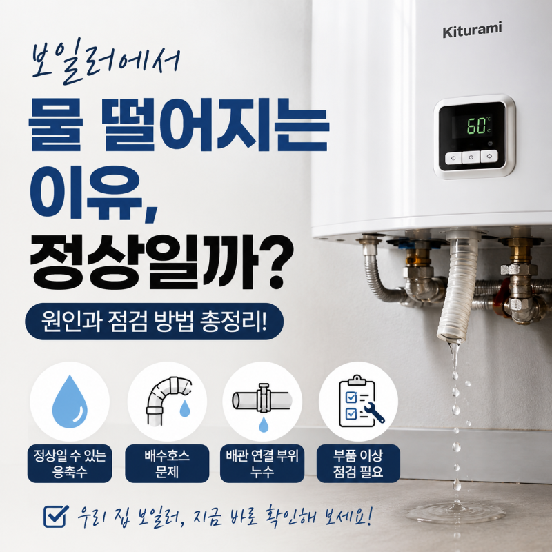보일러에서 물 떨어지는 이유, 정상일까? | 전라남도 보일러 업체 추천 ㅣ귀뚜라미 보일러 고....