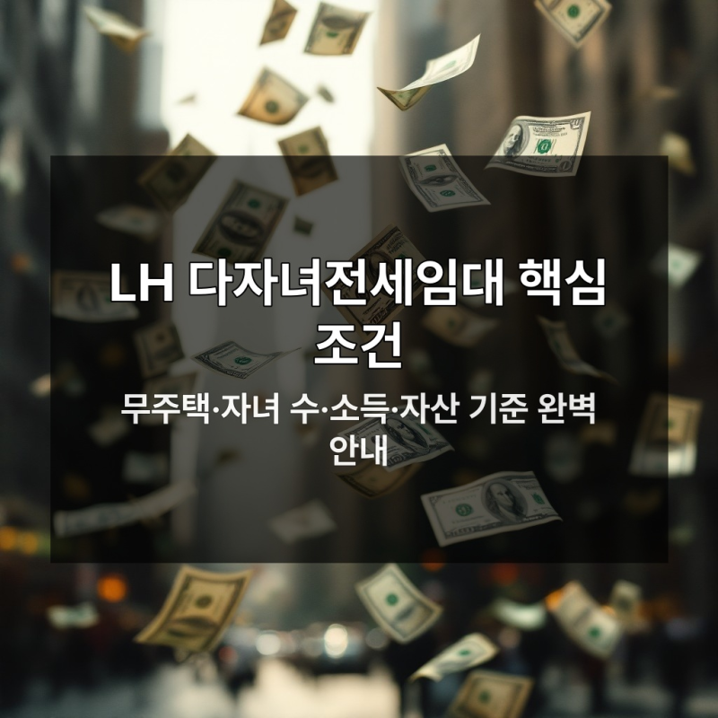 LH 다자녀전세임대 지금 신청 안 하면 손해 보는 이유
