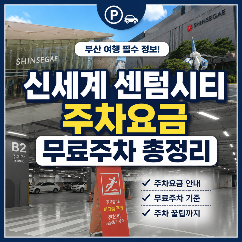 부산 신세계백화점 센텀시티 주차요금 총정리｜무료주차 기준·주말 주차팁