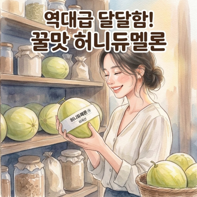 아직도 맹탕 멜론 드시나요? 당도 200% 폭발하는 허니듀멜론 후숙법의 비밀