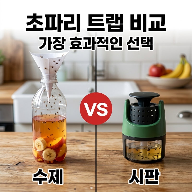 초파리 트랩, 여름철 고민 끝! DIY부터 다이소까지 효과적인 퇴치법