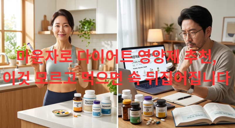 마운자로 다이어트 영양제 추천 | 이것 모르고 먹으면 속 뒤집어집니다