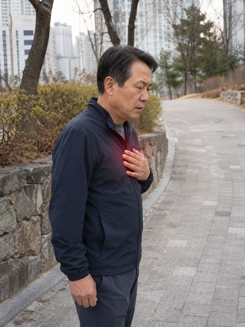 가슴 가운데가 꽉 조이는 느낌, 그냥 체한 걸로 넘기면 안 되는 경우