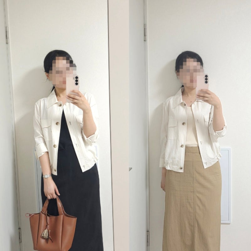 장마철에 쌀쌀할때 리넨자켓 (쉬즈미스 플랩 포켓 리넨자켓 후기)