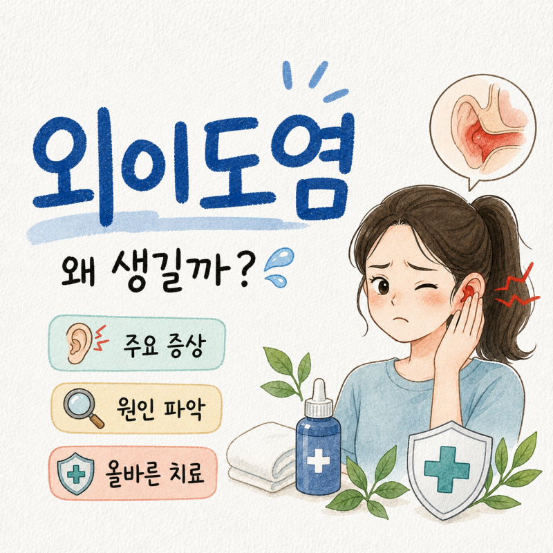 외이도염 원인부터 주의해야 할 외이도염증상 및 올바른 외이도염치료 방법