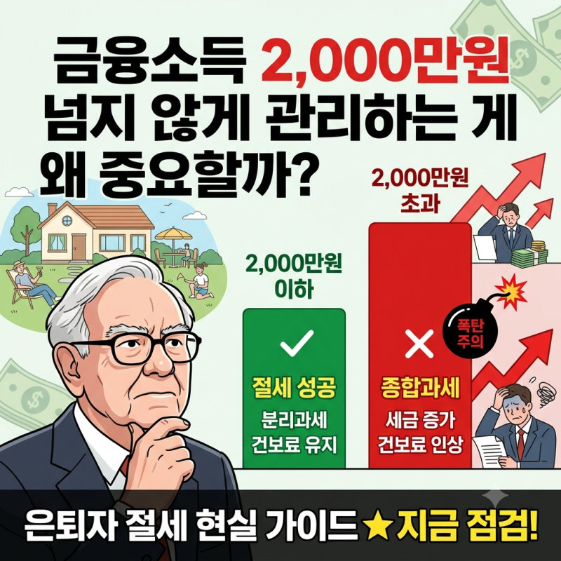 금융소득종합과세 2000만원 초과 건보료 폭탄 피하려면 7월에 '이것'부터 확인하세요