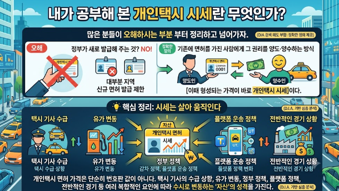 서울 개인택시 시세, 1억 넘었다? 내가 직접 정리한 2026 최신 가격!