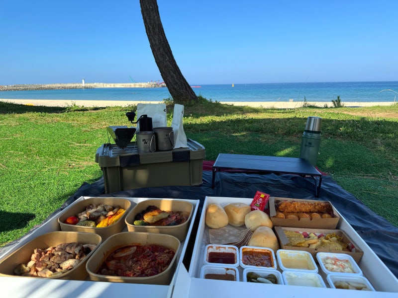 양양 포장 맛집 고바베큐 양양 본점, 죽도 해변 돗자리 바비큐 낭만 투어!