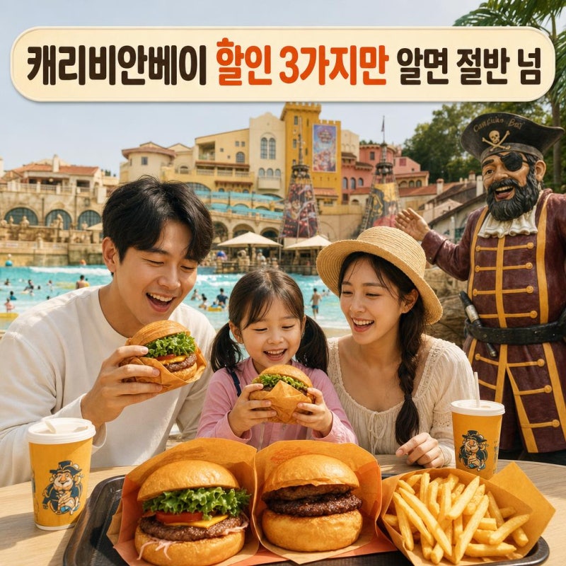 캐리비안베이 할인 3가지만 알면 절반 넘게 아껴요