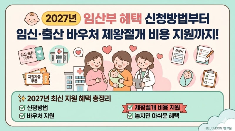2026~2027년 임산부 혜택 신청방법 임신 출산 바우처 제왕절개 비용 지원 정리