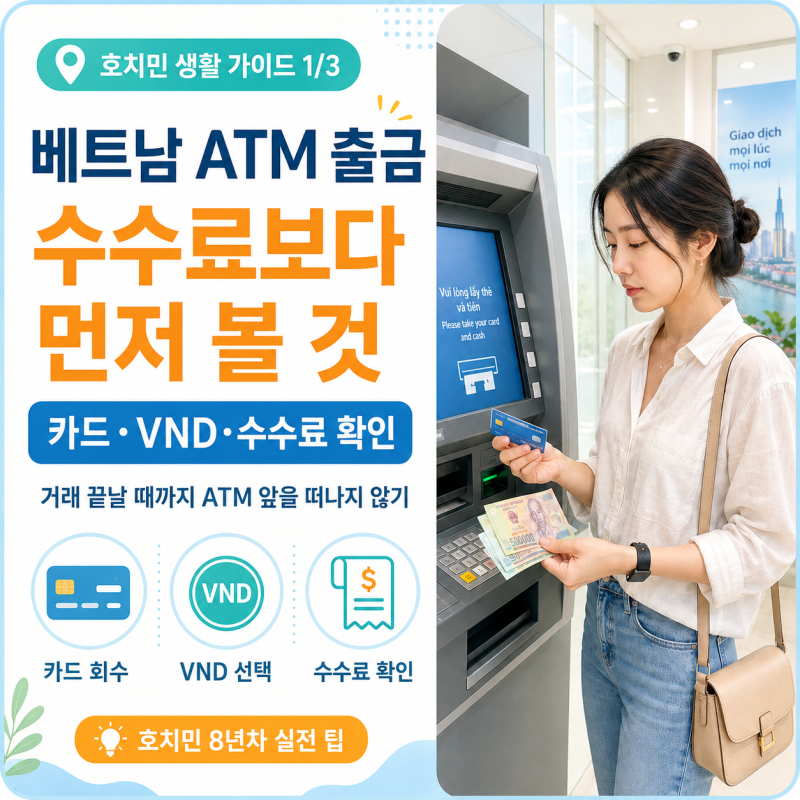 베트남 ATM 출금 방법｜수수료와 카드 먹힘 주의사항