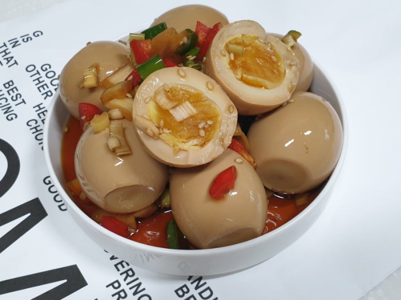 계란장 만들기 반숙 계란장 레시피 간단한 밑반찬