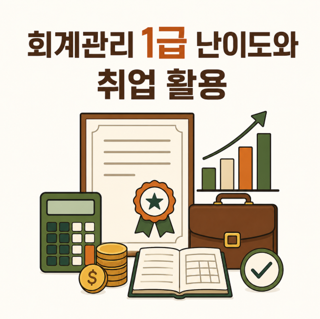 회계관리 1급 난이도와 취업 활용