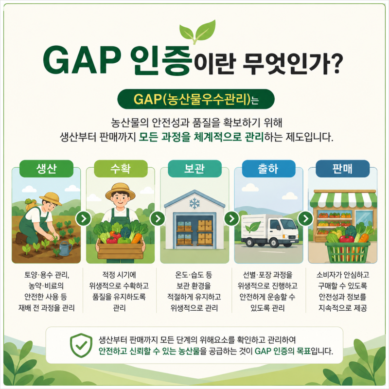 GAP 인증이란 무엇인가? 농업인이 반드시 알아야 할 기본 상식