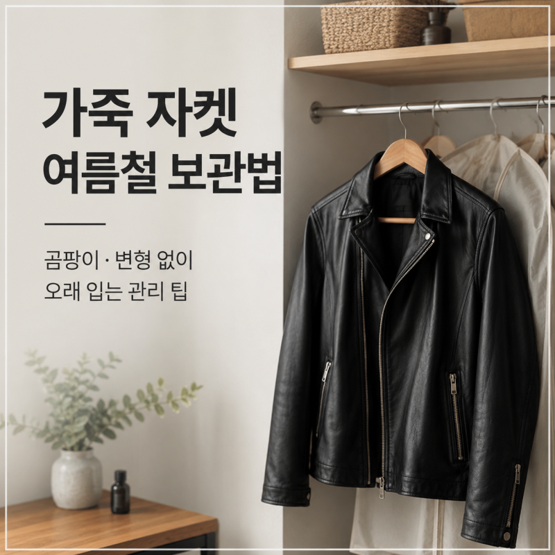 겨울에 입던 가죽 자켓, 여름철 보관법｜곰팡이·변형 막는 관리 방법