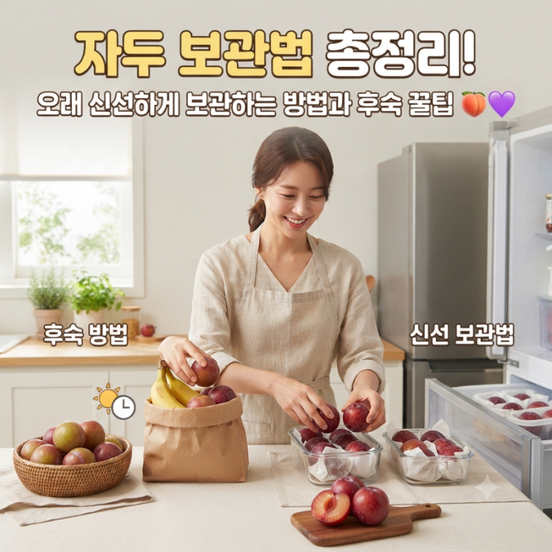 자두 보관법 총정리! 오래 신선하게 보관하는 방법과 후숙 꿀팁