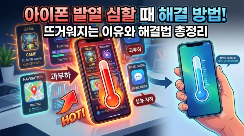 아이폰 발열 심할 때 해결 방법! 뜨거워지는 이유와 해결법 총정리