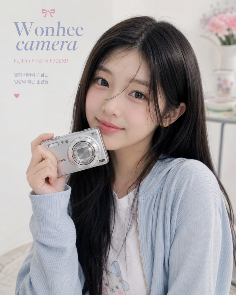 아일릿 원희 디카 후지필름 파인픽스 F70EXR, 후지 색감 빈티지 카메라 정리