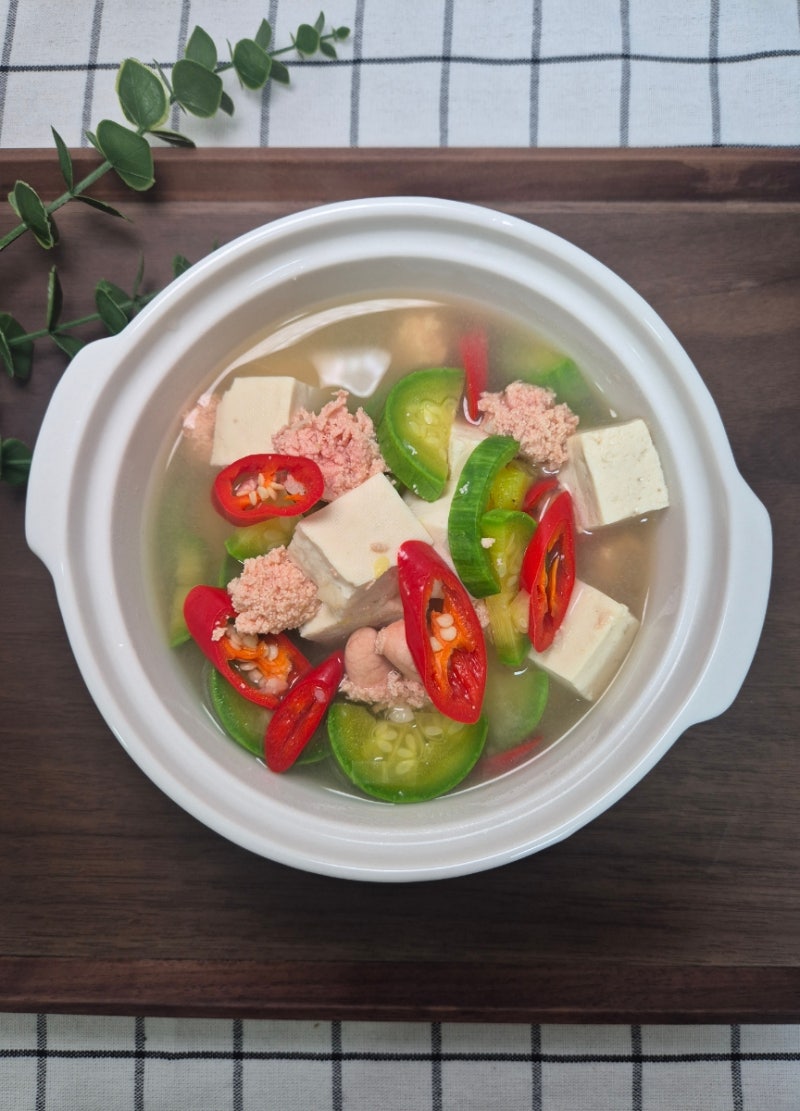 명란 애호박찌개 만드는 법, 애호박 하나로 끓이는 초간단 찌개 레시피