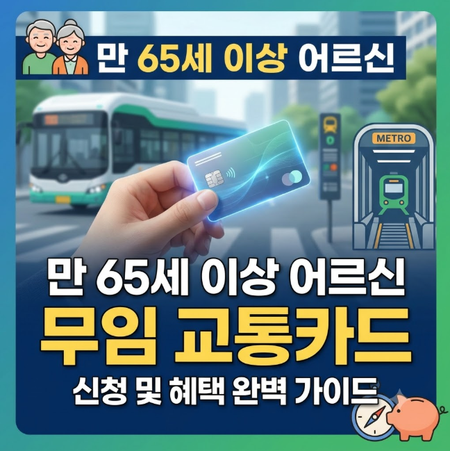 만 65세 이상 교통카드 신청 방법 및 분실 재 발급 기준 총정리