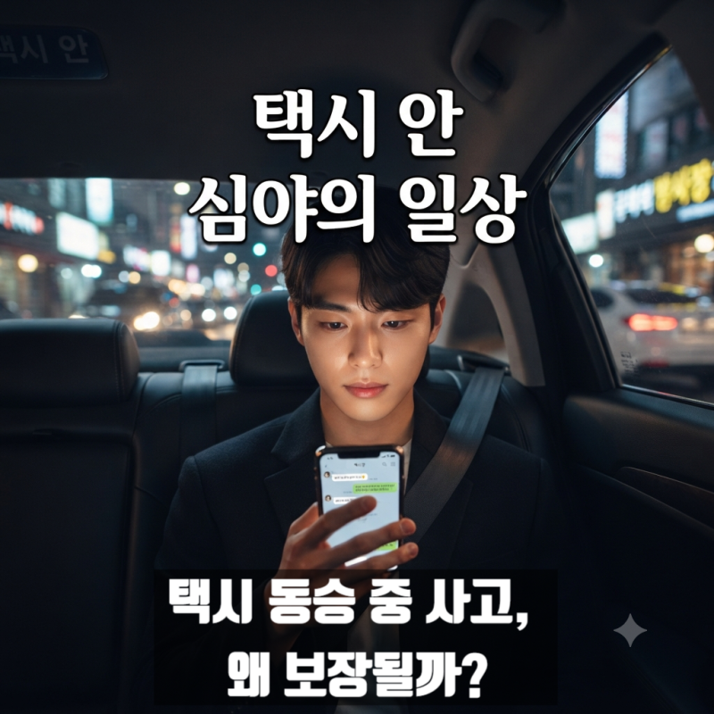 20대 택시 동승 사고, 보험으로 보장받을 수 있을까?