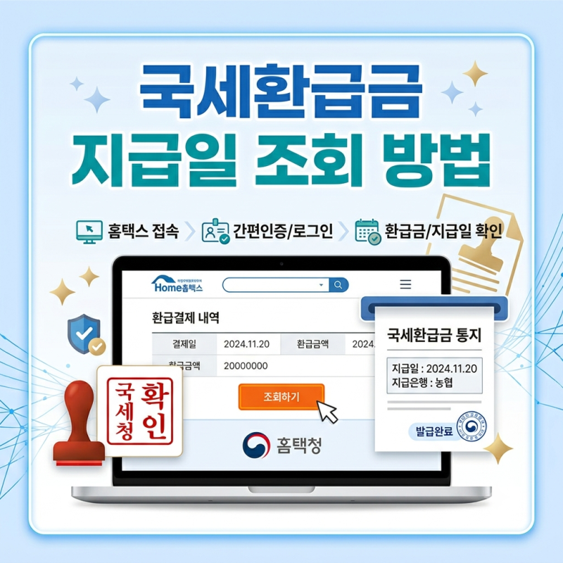 잠자고 있는 내 돈 찾기, 국세환급금 지급일 조회 방법 및 3분 만에 계좌로 수령한 후기