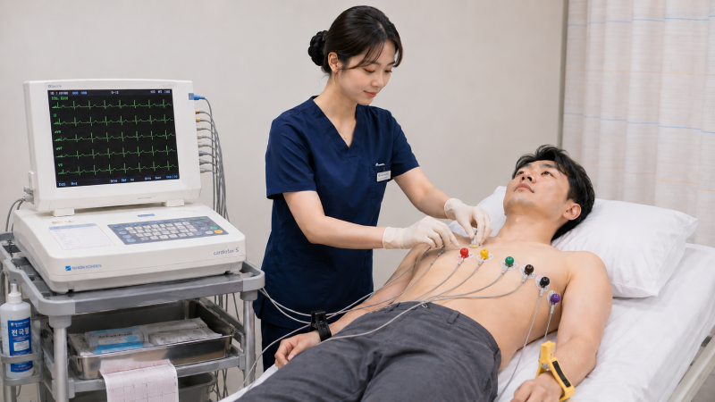 심전도 (EKG) 검사 목적부터 결과 해석 비용까지: 신입 간호조무사 필수 실무 꿀팁