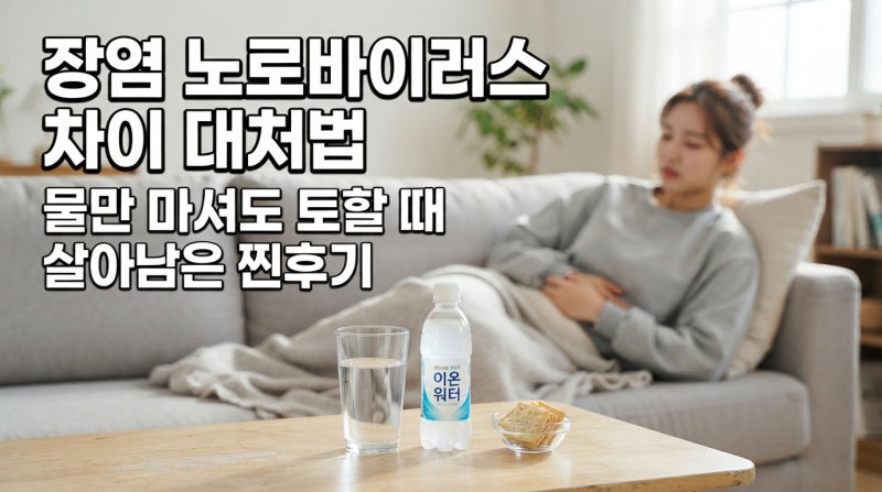 장염 노로바이러스 차이 대처법, 물만 마셔도 토할 때 살아남은 찐후기