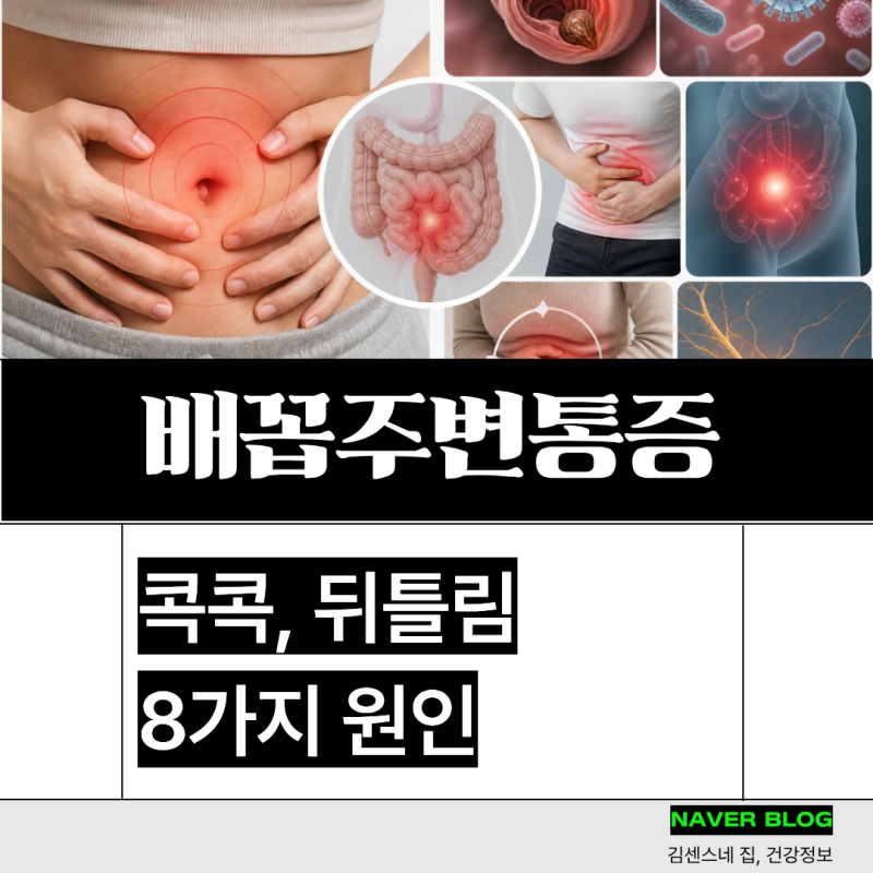 배꼽주변통증 주위 콕콕 뒤틀리는 이유