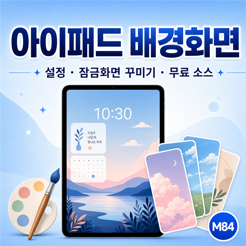 아이패드 배경화면 설정부터 잠금화면 꾸미기·무료 소스까지 총정리