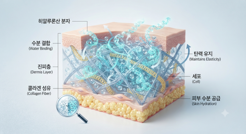 히알루론산 효능, 피부 보습의 핵심 성분