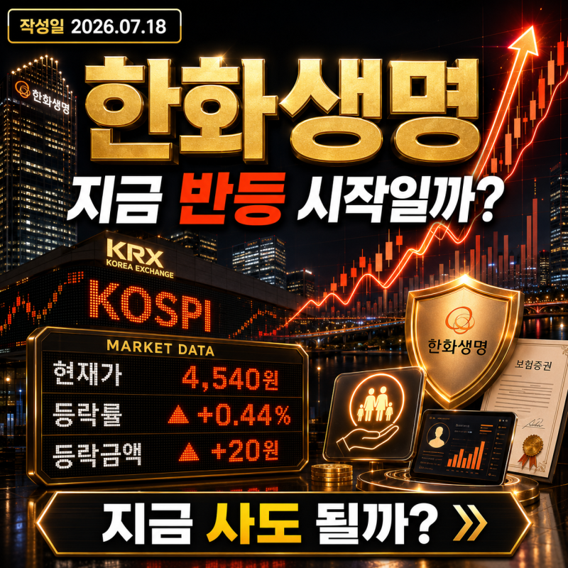 한화생명 주가전망, 자산 평가익과 저평가 매력은 이어질까? [2026년 하반기]