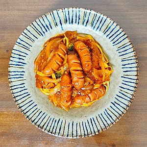 소세지 토마토 파스타 만드는 법 두부면 파스타 요리 레시피