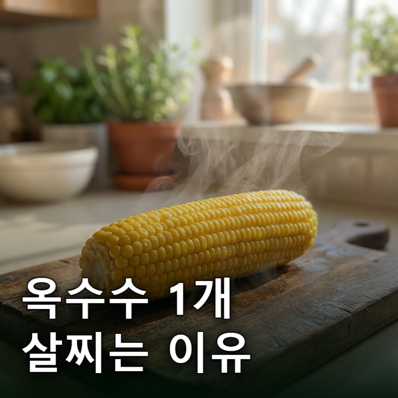"옥수수 1개는 괜찮겠지?" 다이어터가 겪은 뼈아픈 진실 (혈당 73.4)