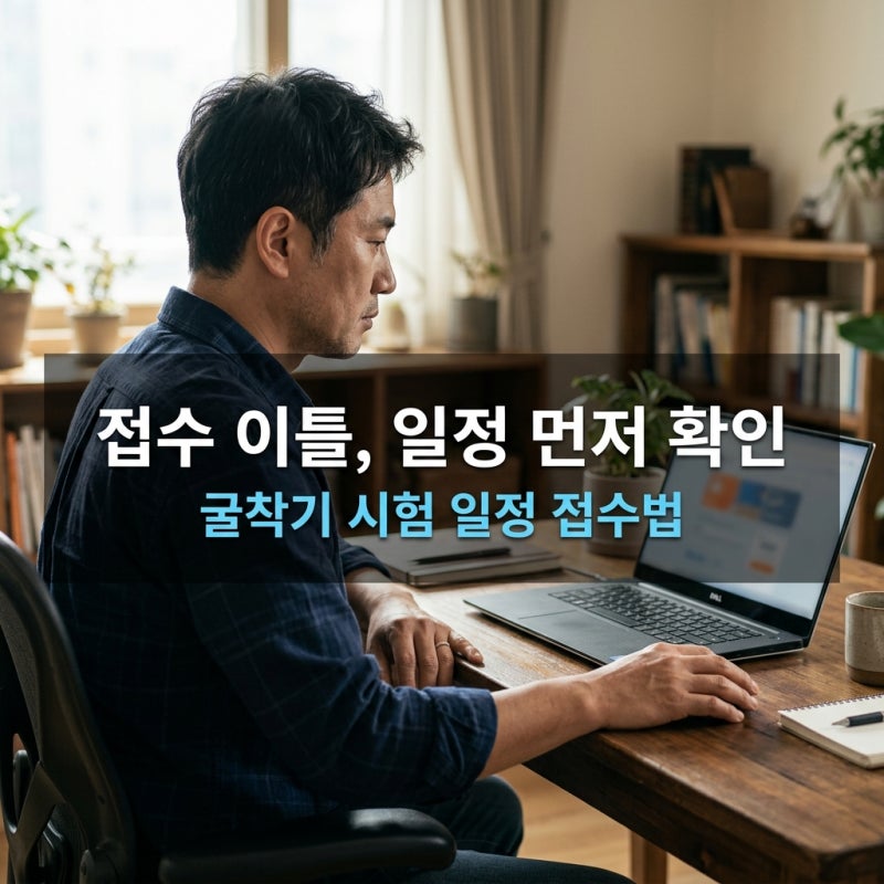 [2026 최신] 굴착기운전기능사 시험 일정과 접수 방법, 마감 전 확인사항