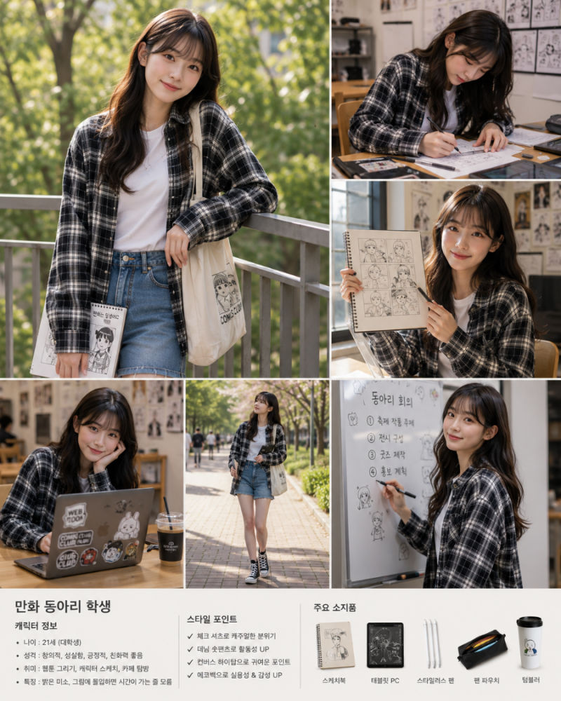 만화동아리 학생 서유나