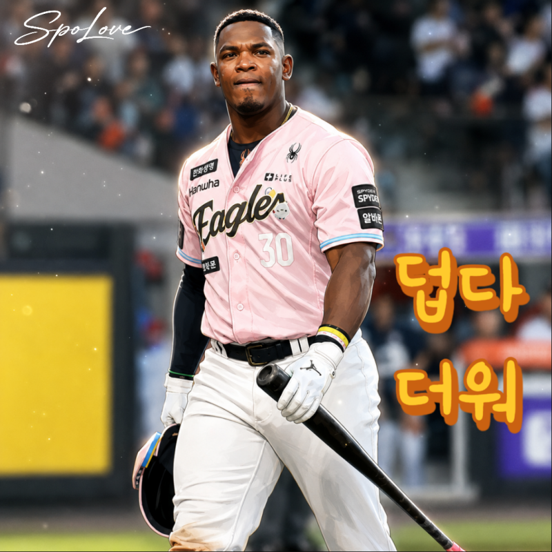 "9타수 무안타 4삼진" 한화 페라자 후반기 초반 부진에 선발 제외! 2024년 악몽이 떠오르네요..