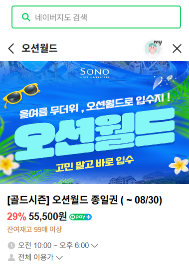 홍천 비발디파크 오션월드 셔틀 위치 예약 시간 할인 총정리